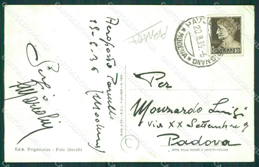 Modena Pavullo nel Frignano ABRASA cartolina QZ4924 – retro