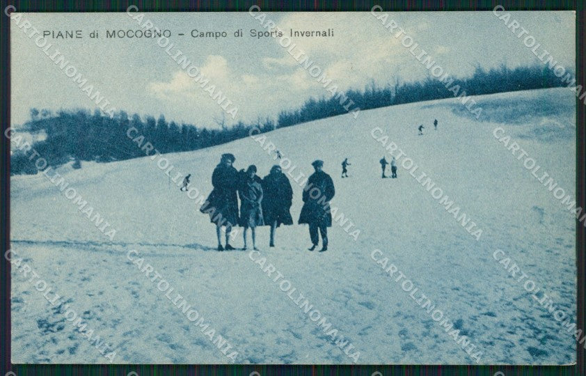 Modena Piane di Mocogno Sci Nevicata cartolina QZ4996 – fronte