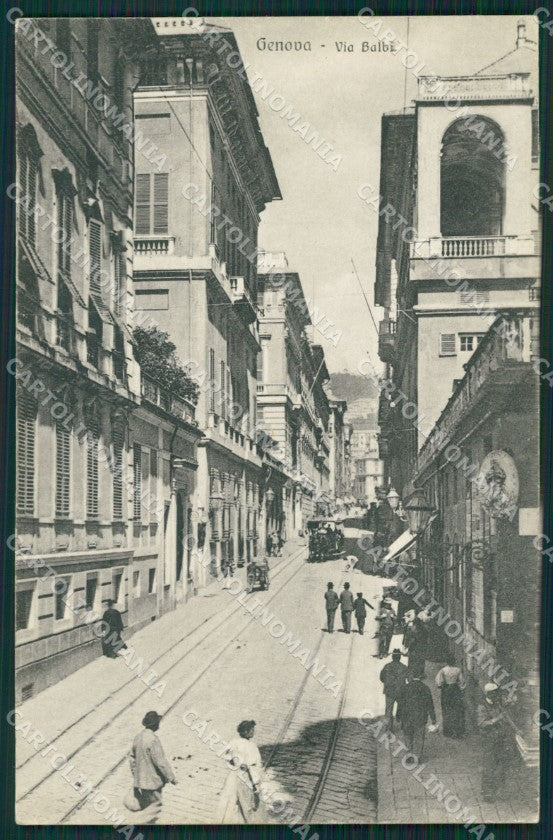 Genova Città Via Balbi cartolina QZ5007 – fronte