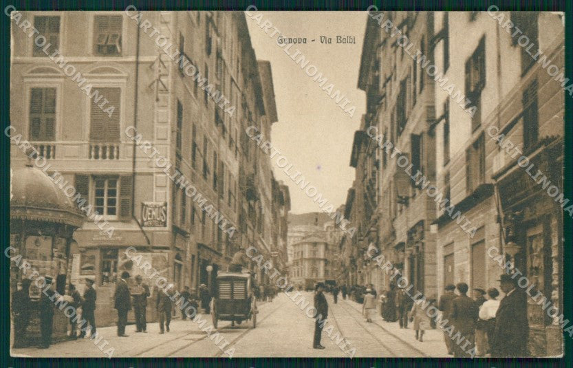 Genova Città Via Balbi Basezi cartolina QZ5010 – fronte