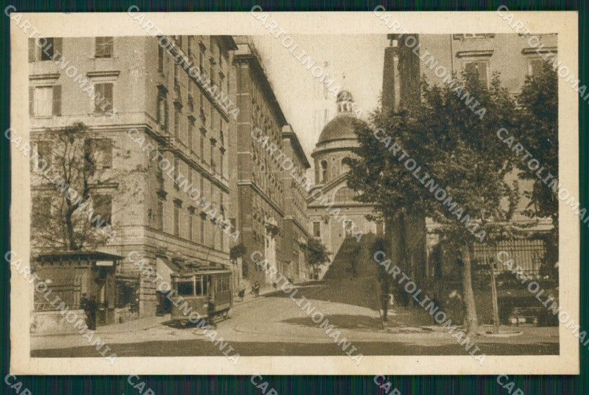 Genova Città Via Nino Bixio Tram cartolina QZ5015 – fronte