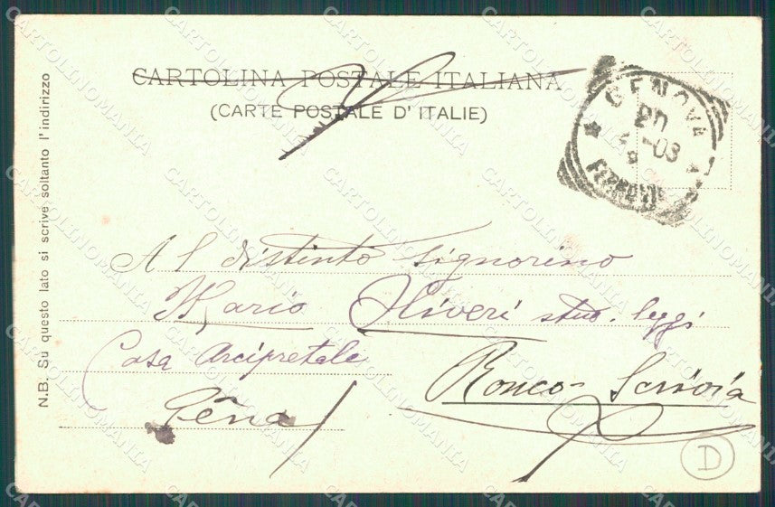 Genova Città Ponte Pila Tram cartolina QZ5019 – retro