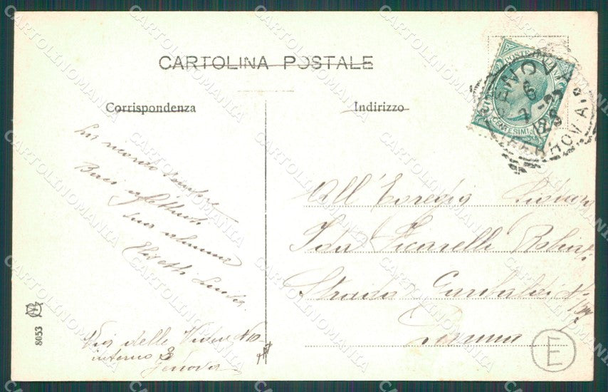 Genova Città Ponte Pila Corso Buenos Aires cartolina QZ5023 – retro