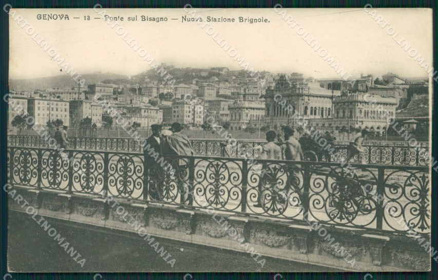 Genova Città Ponte sul Bisagno Stazione Brignole cartolina QZ5025 – fronte
