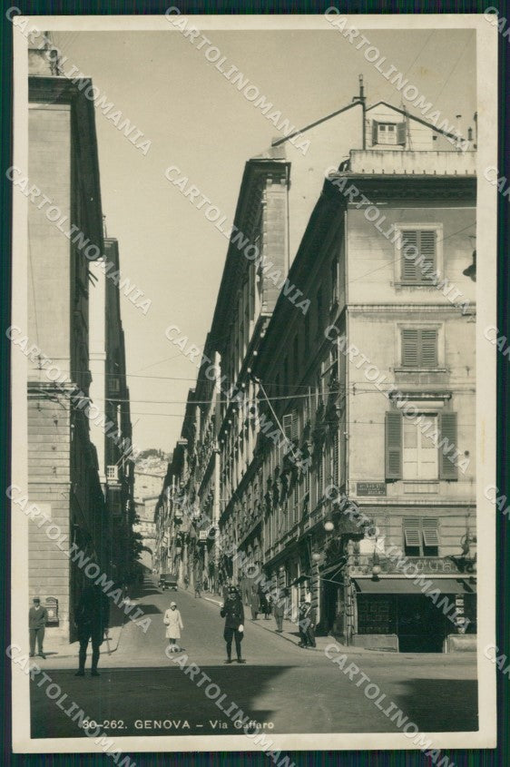 Genova Città Via Caffaro Foto cartolina QZ5030 – fronte