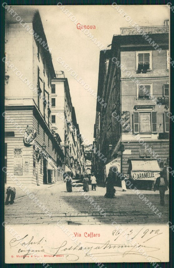 Genova Città Via Caffaro cartolina QZ5032 – fronte