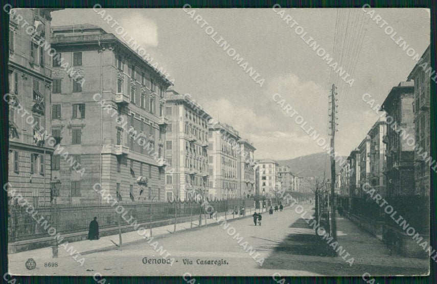 Genova Città Via Casaregis cartolina QZ5046 – fronte