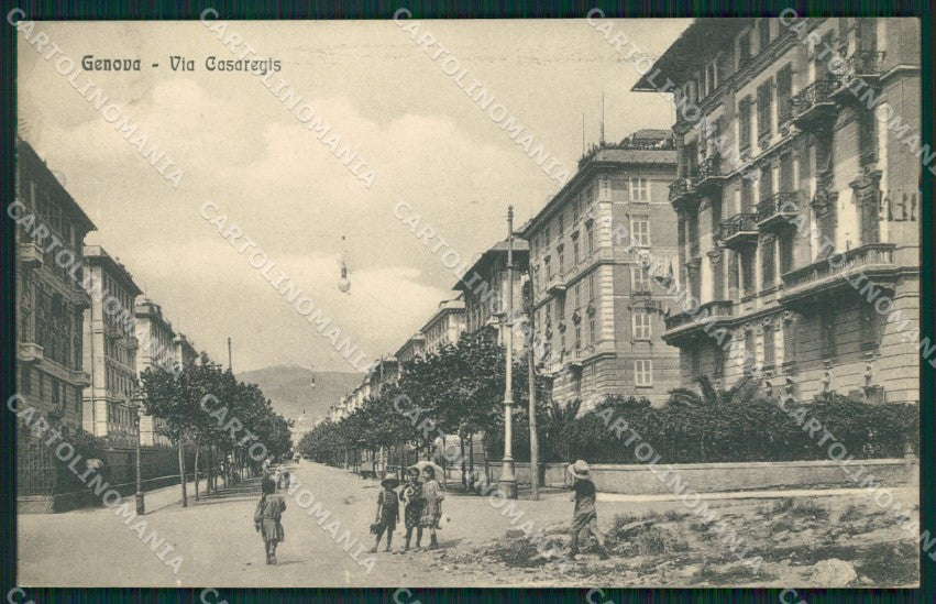 Genova Città Via Casaregis cartolina QZ5048 – fronte