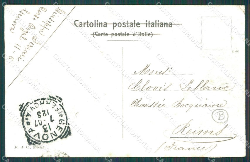 Genova Città Circonvallazione a Mare Tram PIEGHINA cartolina QZ5049 – retro