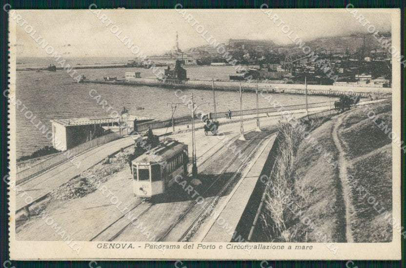 Genova Città Circonvallazione a Mare Tram cartolina QZ5064 – fronte