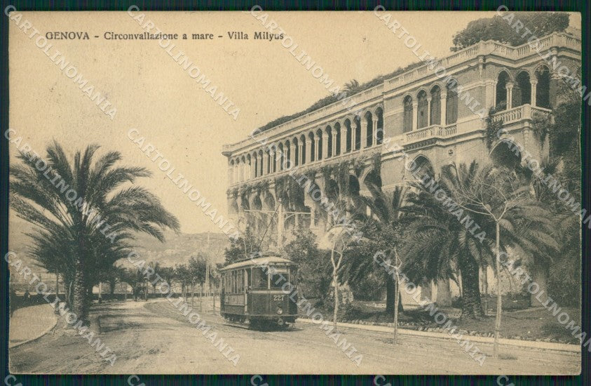 Genova Città Circonvallazione a Mare Tram cartolina QZ5066 – fronte