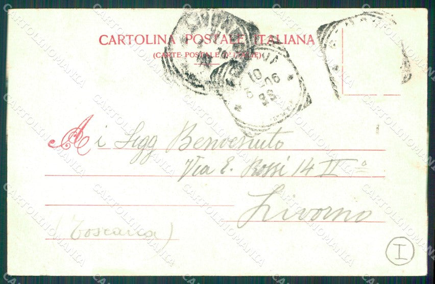 Genova Città Circonvallazione a Monte Tram PIEGHE cartolina QZ5079 – retro