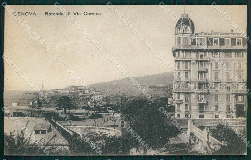 Genova Città Via Corsica cartolina QZ5082 – fronte