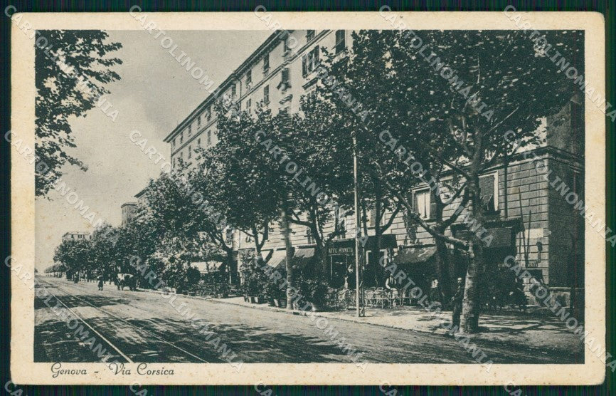 Genova Città Via Corsica cartolina QZ5084 – fronte