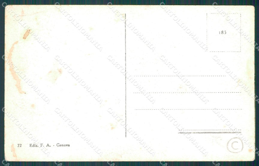 Genova Città Via Corsica cartolina QZ5084 – retro
