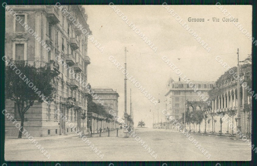 Genova Città Via Corsica cartolina QZ5087 – fronte