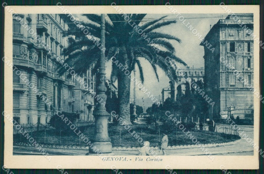 Genova Città Via Corsica cartolina QZ5090 – fronte