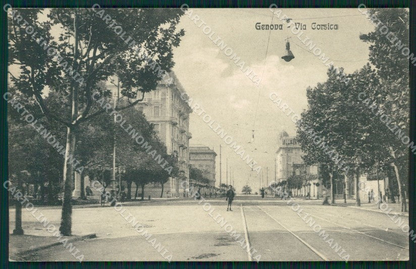Genova Città Via Corsica cartolina QZ5096 – fronte