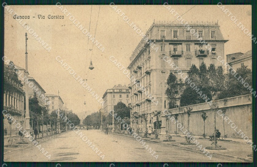 Genova Città Via Corsica cartolina QZ5098 – fronte
