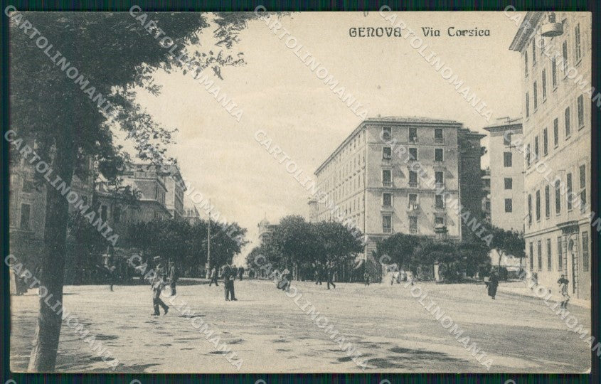 Genova Città Via Corsica cartolina QZ5100 – fronte