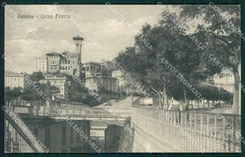 Genova Città Corso Firenze cartolina QZ5103 – fronte