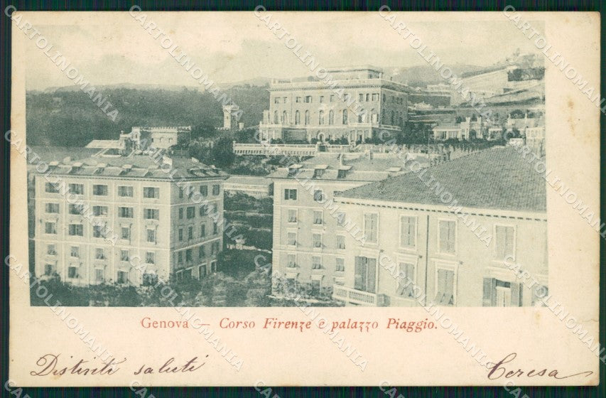 Genova Città Corso Firenze STRAPPINO cartolina QZ5106 – fronte