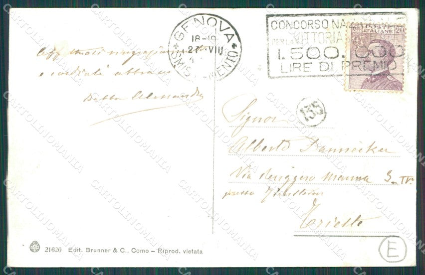 Genova Città Corso Firenze Tram cartolina QZ5112 – retro