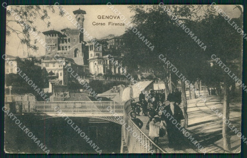 Genova Città Corso Firenze cartolina QZ5115 – fronte