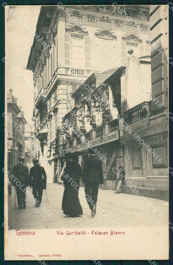 Genova Città Via Garibaldi cartolina QZ5126 – fronte