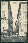 Genova Città Via Garibaldi Tram a Cavalli cartolina QZ5127 – fronte