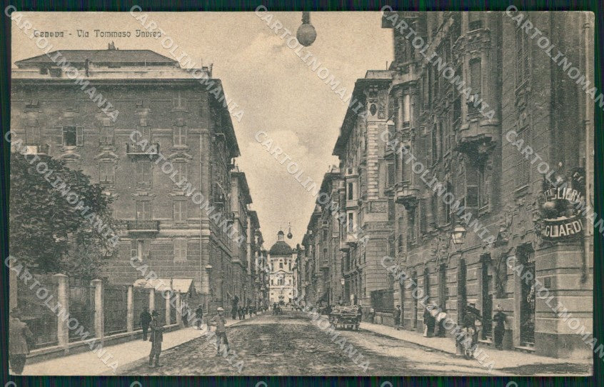 Genova Città Via Ivrea ABRASA cartolina QZ5129 – fronte