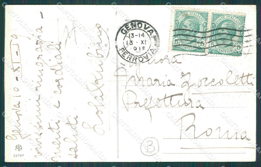 Genova Città Corso Italia Mareggiata cartolina QZ5133 – retro