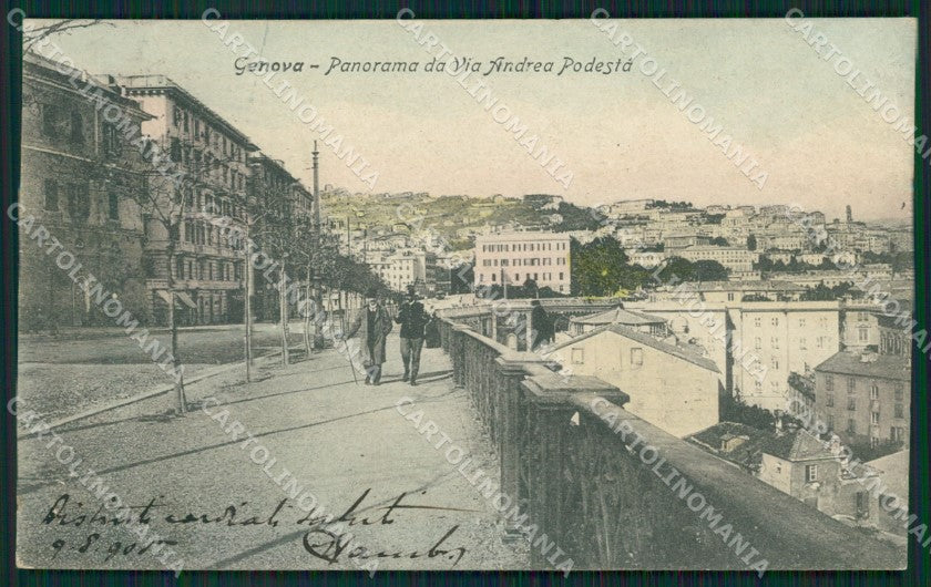 Genova Città Corso Podestà cartolina QZ5152 – fronte