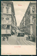 Genova Città Via Roma Tram cartolina QZ5163 – fronte