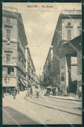 Genova Città Via Roma PIEGHINA cartolina QZ5170 – fronte