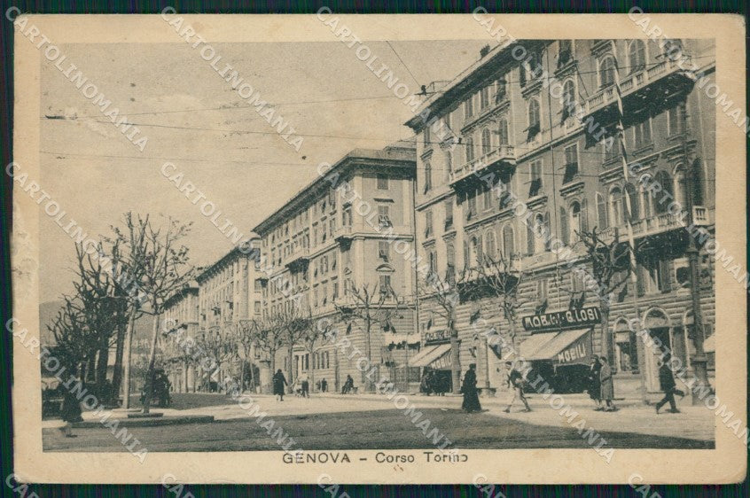 Genova Città Corso Torino ABRASA cartolina QZ5184 – fronte