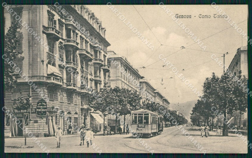 Genova Città Corso Torino Tram cartolina QZ5187 – fronte