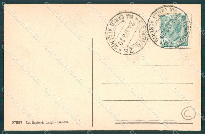 Genova Città Via XX Settembre cartolina QZ5202 – retro