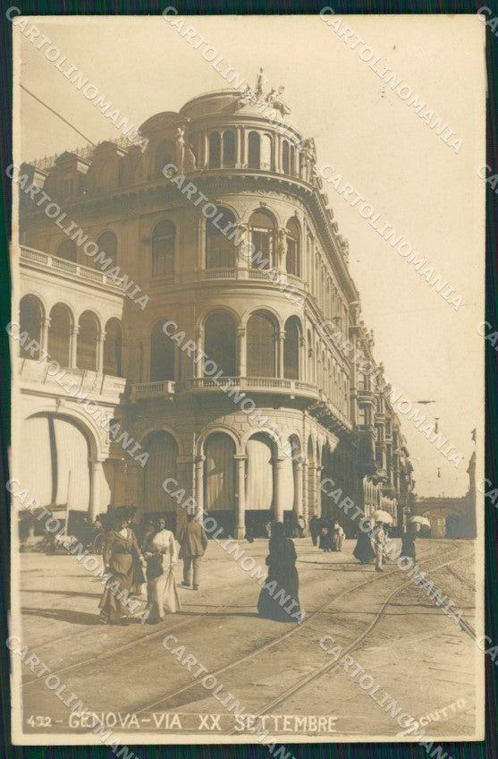 Genova Città Via XX Settembre Sciutto Foto cartolina QZ5203 – fronte