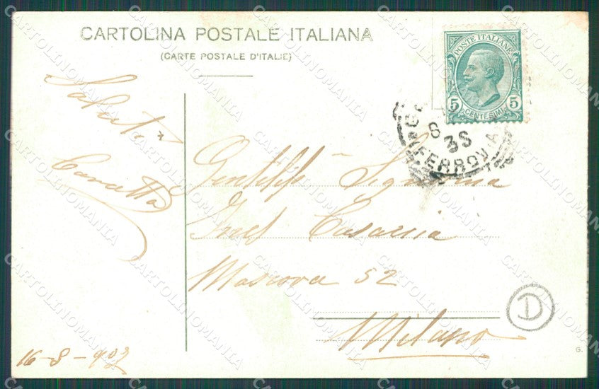 Genova Città Via XX Settembre Tram cartolina QZ5211 – retro