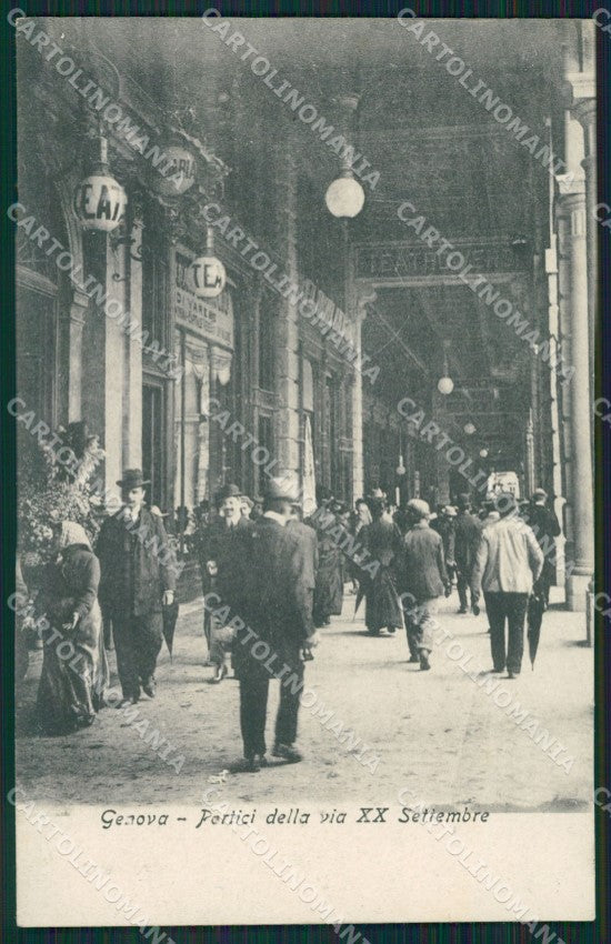 Genova Città Via XX Settembre Teatro cartolina QZ5220 – fronte
