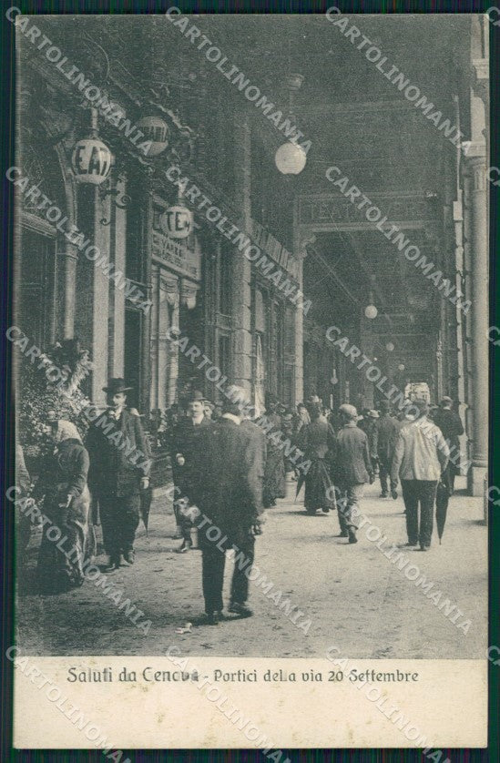 Genova Città Via XX Settembre Teatro cartolina QZ5231 – fronte