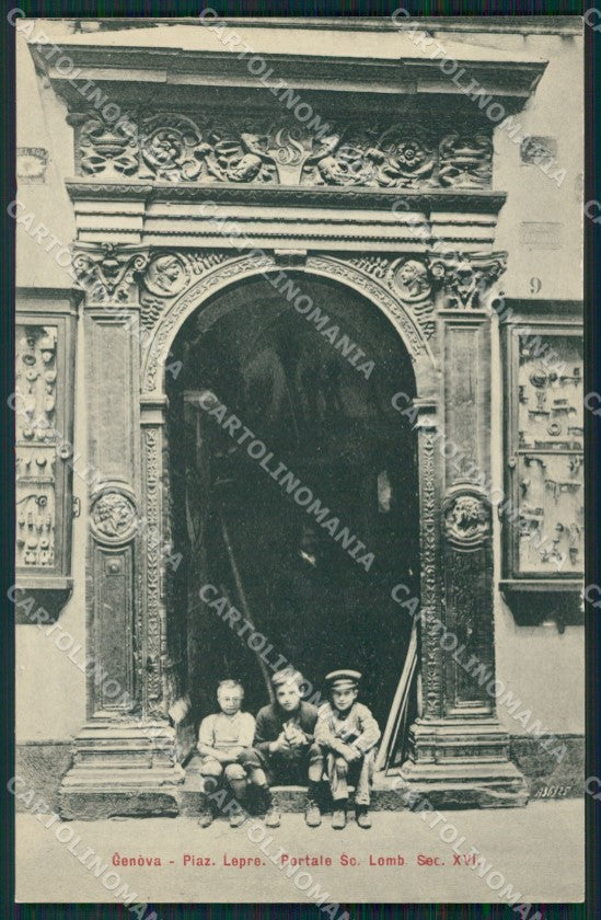 Genova Città Piazza della Lepre cartolina QZ5234 – fronte