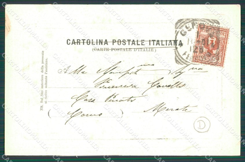 Genova Città Via Serra MACCHIA cartolina QZ5263 – retro