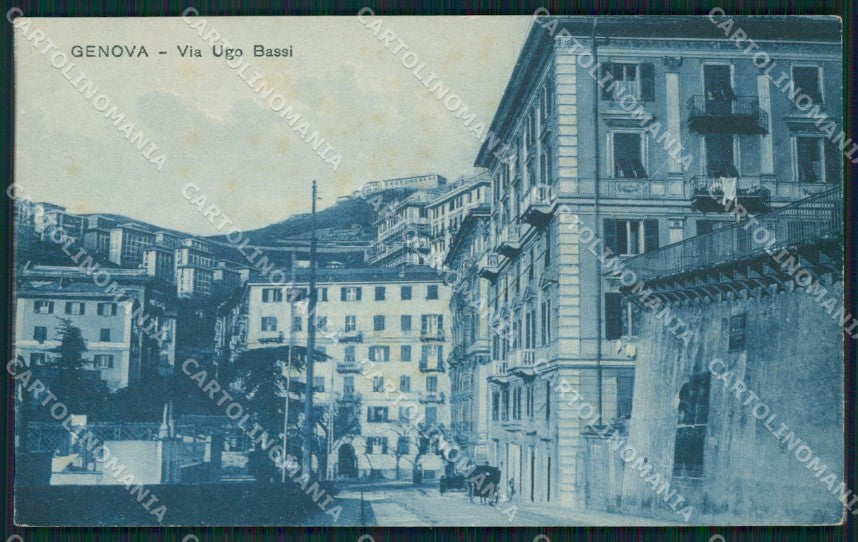 Genova Città Via Ugo Bassi cartolina QZ5266 – fronte
