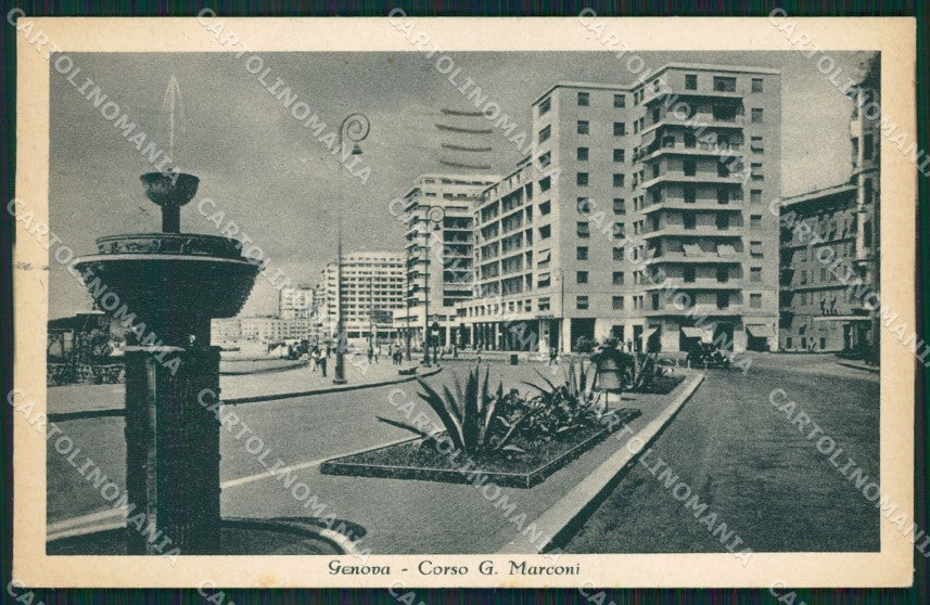 Genova Città Corso Marconi STRAPPINO cartolina QZ5268 – fronte