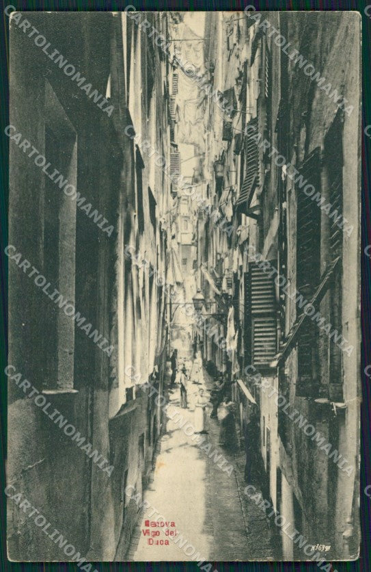 Genova Città Vico del Duca cartolina QZ5270 – fronte