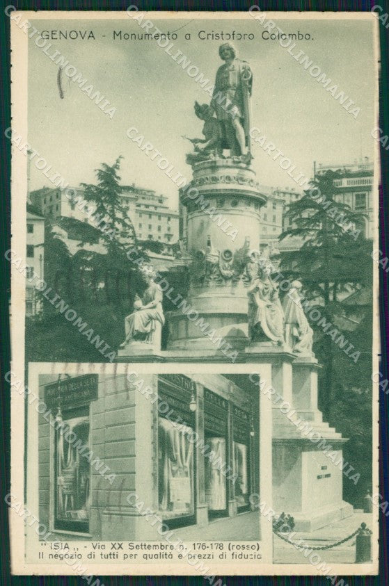 Genova Città Via XX Settembre Colombo cartolina QZ5271 – fronte