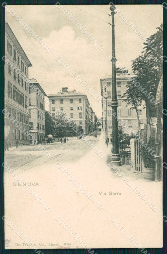 Genova Città Via Serra cartolina QZ5278 – fronte