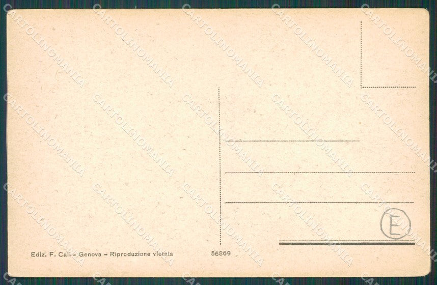 Genova Città Via Acquarone cartolina QZ5280 – retro